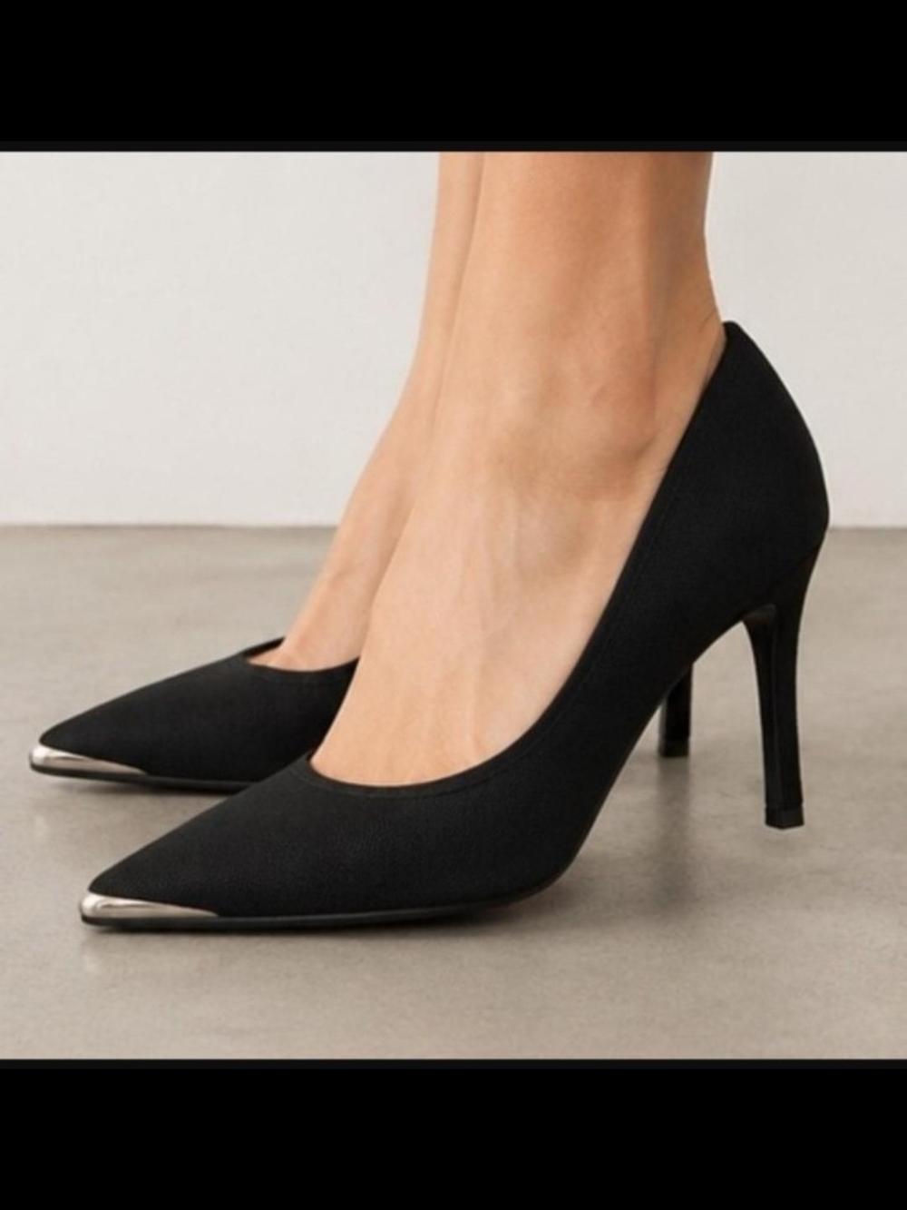 Jones New York Black Belfrey Pointy Toe Pumps Sz 9 New In Box